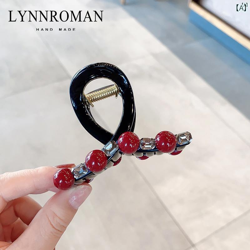 レディース　レディース　アクセサリー　オシャレ　上品 ハイエンド レッド ビーズ ラブ ミディアム サ..