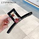 レディース レディース アクセサリー オシャレ 上品 ハイエンド レッド ビーズ グリップ クリップ後頭部 髪 大きい サメ クリップ