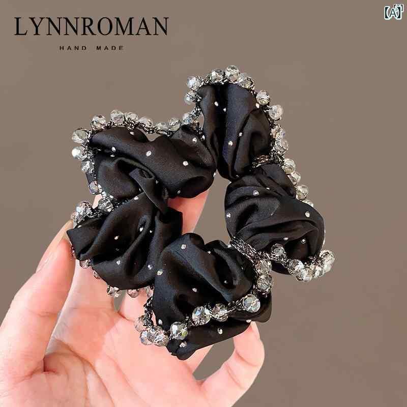 レディース レディース アクセサリー オシャレ 上品 クリスタル ヘア ロープ ハイエンド ネクタイ ヘッド バンド