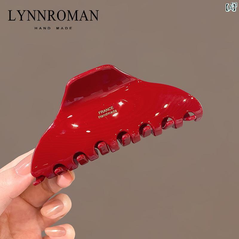 レディース　レディース　アクセサリー　オシャレ　上品 レッド グリップ クリップ ハイエンド サメ ク..