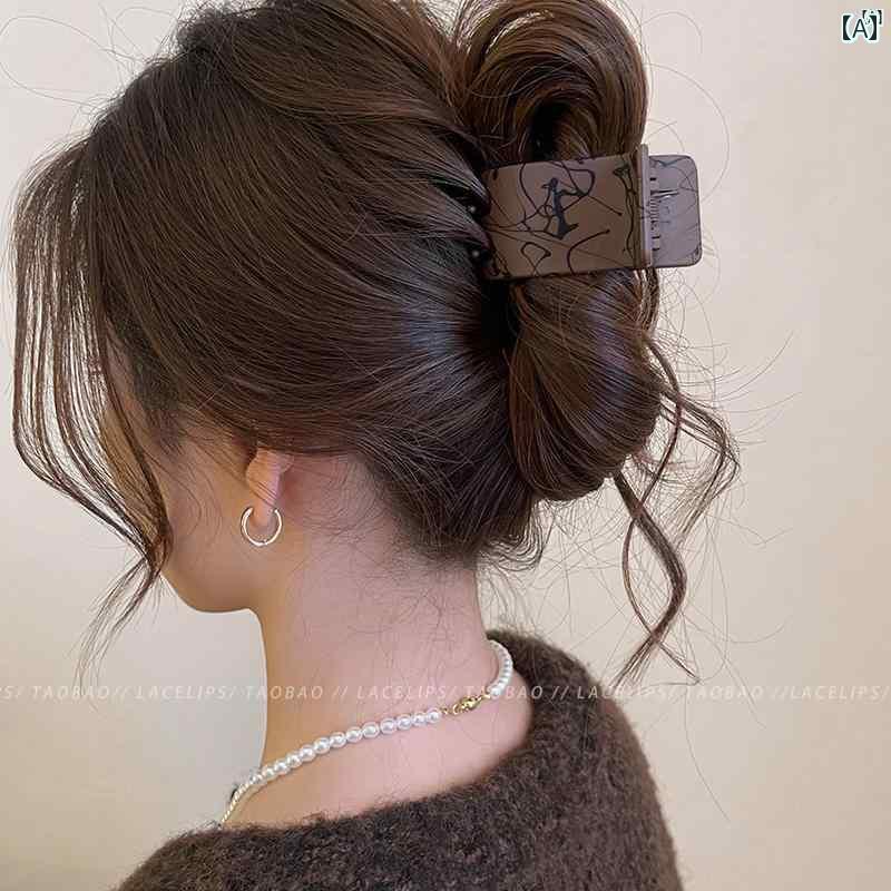 レディース ファッション レディース オシャレ 綺麗 アクセサリー つ 消し ヘア クリップ 初秋 サメ ハイエンド バック ヘッド アクセサリー