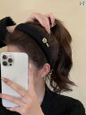 レディース ファッション レディース オシャレ 綺麗 アクセサリー メイラード レトロ 椿 ヘッド バンド フレンチ スポンジ ハイ スカルヘッド 外出 洗濯 洗顔 ヘア アクセサリー