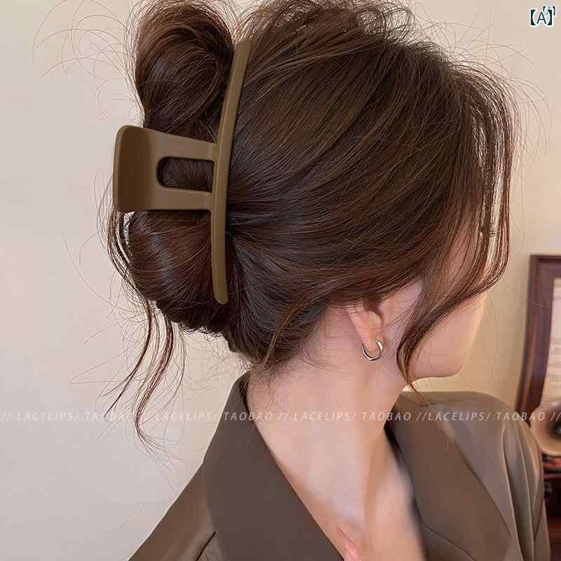 乐天商城 - レディース　ファッション　レディース　オシャレ　綺麗　アクセサリー メイラードつ 消し 一文字 グラブ クリップ 初秋 大型 サメ ヘア ハイエンド アクセサリー