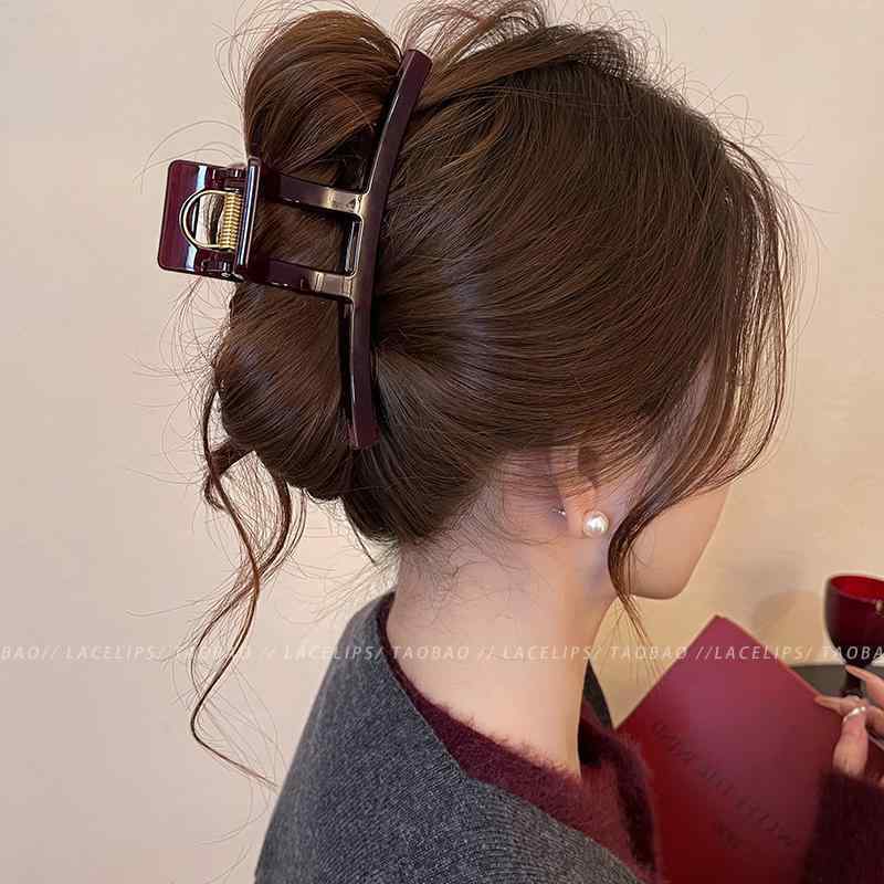 レディース　ファッション　レディース　オシャレ　綺麗　アクセサリー アンカー レッド ヘア クリップ..