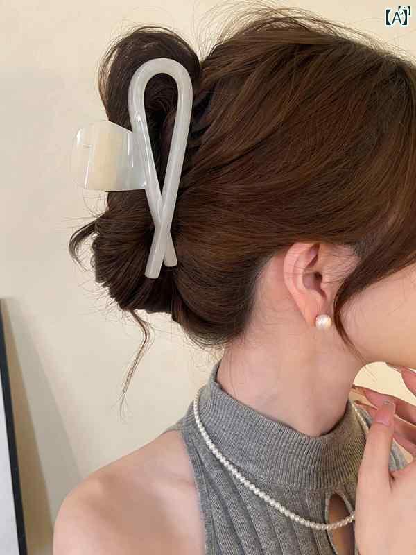 レディース　ファッション　レディース　オシャレ　綺麗　アクセサリー 高級感 グラバー クリップ後頭..