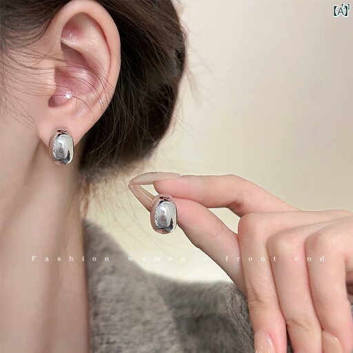 レディース ファッション レディース オシャレ 綺麗 アクセサリー 大好き シルバー Doudou バブル 光沢 金属 イヤリング レディース ファッション レディース オシャレ 綺麗 アクセサリー 大好き シルバー Doudou バブル 光沢 金属 イヤリング