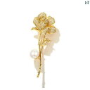 ユニセックス 男性 レディース アクセサリー オシャレ ローズパール ブローチ レディース コート ドレス 露出 防止 アクセサリー 高級 スーツ