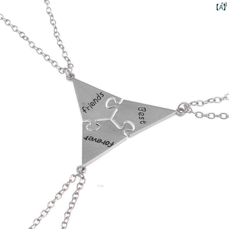 ユニセックス 男性 レディース アクセサリー オシャレ 仲 良い 友達 3から 10 ま ステッチ ネックレス ..
