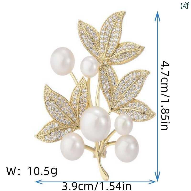 ユニセックス 男性 レディース アクセサリー オシャレ ハイエンド パールブローチ レディース ピン バックル 露出 防止 固定 衣類 アクセサリー 新