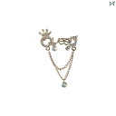 ユニセックス 男性 レディース アクセサリー オシャレ 女王 手紙 ハイエンド ブローチ ラインストーン タッセル コート ドレス アクセサリー ギフト