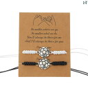 ユニセックス 男性 レディース アクセサリー オシャレ ボール スポーツ ブレスレットットット ットセット ブラック ホワイト 色 カップル用 編み込み ット ...