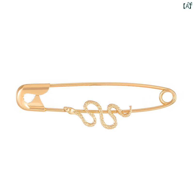 ユニセックス 男性 レディース アクセサリー オシャレ アメリカ 小柄 ヘビ ペーパー クリップ イヤリング イン レディース シンプル ピン シングル ファッ...