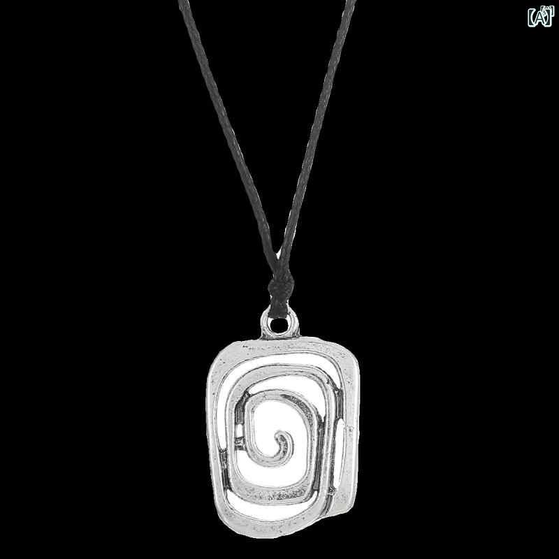 ユニセックス 男性 レディース アクセサリー オシャレ シンプル 幾何学的 ペンダント ネックレス カップル ギフト 親友 誕生日 ラブ