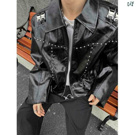 メンズ ファッション カジュアル Cleanfit レザージャケット トップ 秋冬 アメリカン レトロ オートバイ ウェア pu メンズ ファッション カジュアル Cleanfit レザージャケット トップ 秋冬 アメリカン レトロ オートバイ ウェア pu