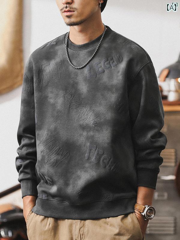 メンズ　カジュアル　男性　オシャレ ジェイ レノ クラウド 染料 ウォッシュ アメリカン ヘビースウェ..