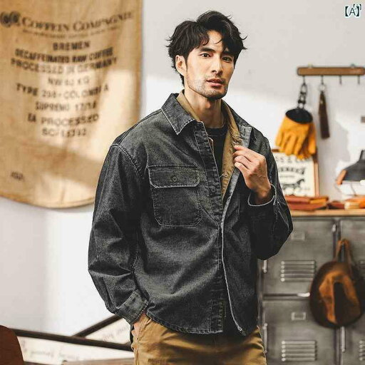 メンズ カジュアル 男性 オシャレ アメリカン レトロ コーデュロイ シャツ ジャケット 秋たり ヘビーウェイト ウォッシュド ワークジャケット 長袖 メンズ カジュアル 男性 オシャレ アメリカン レトロ コーデュロイ シャツ ジャケット 秋たり ヘビーウェイト ウォッシュド ワークジャケット 長袖
