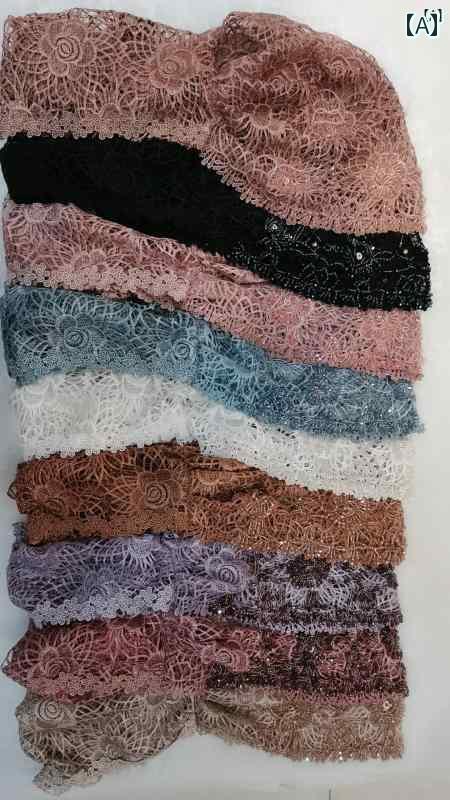 ヒ ジャー ブ 帽子 ショール ガーゼ スカーフ レディース レース タッセル レディースファッション 戻る