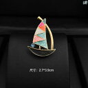 レディース レディース アクセサリー オシャレ 韓国 小柄 帆走 ブローチ 高級 衣料品 コサージュ 装飾 秋冬 アクセサリー