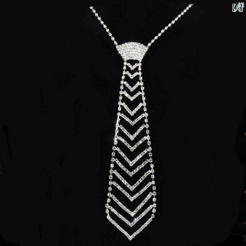 ファッション　ファッション小物　小物　オシャレ 新 セーラー ダンス ラインストーン 小柄 ネクタイ ..