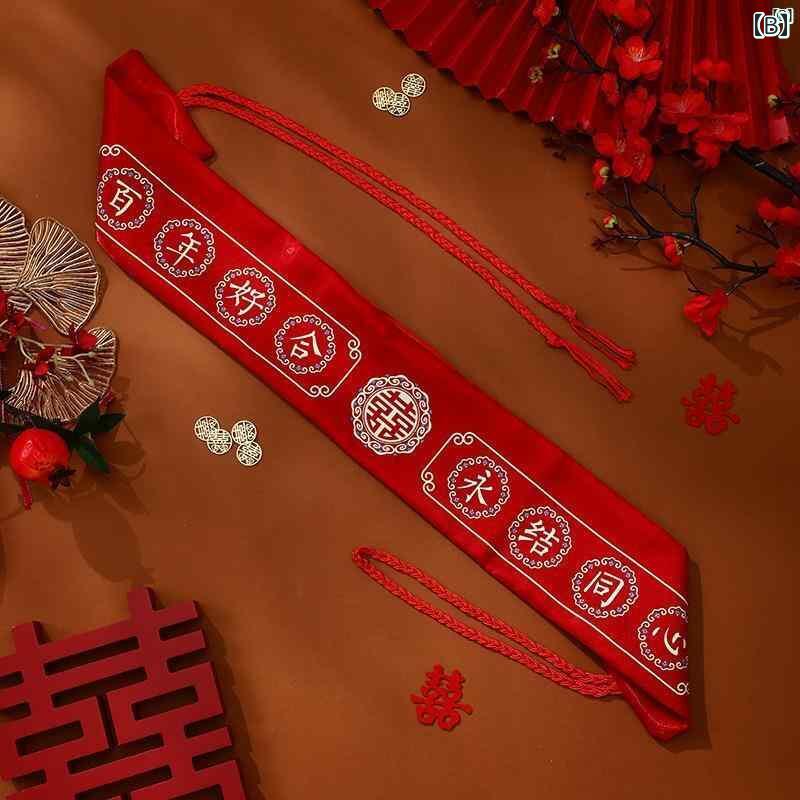 ファッション　ファッション小物　小物　オシャレ レッド ベルト ペア お 金 刺繍 保持 使用 す 新郎 新婦 豊富お 持参 結婚式 必需 品 完全 コレクション 持って