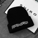ファッション ファッション小物 小物 オシャレ 帽子 メンズ 冬 暖かい ニット レトロ 刺繍 文字 クール 学生 レディース ヒップ ホップ ウール