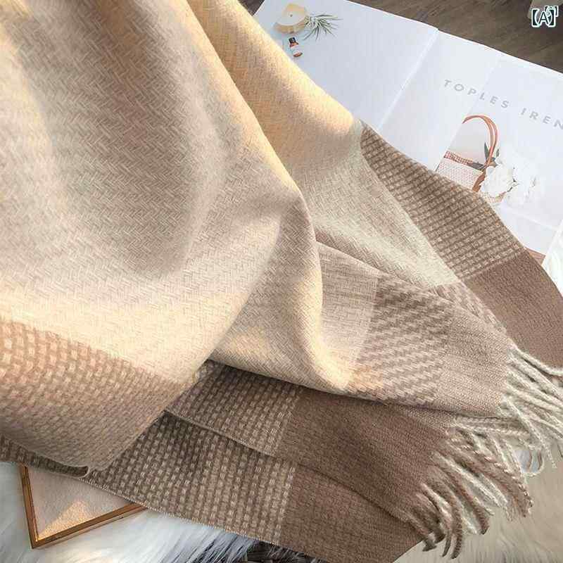 ファッション　ファッション小物　小物　オシャレ レディース 東北 防寒 スカーフ 秋冬 優しくて 編み..