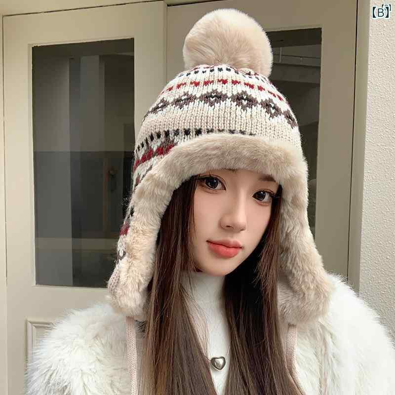 ファッション　ファッション小物　小物　オシャレ 長 ホワイト 山 冬 暖かい ロシア 帽子 レディース 防寒 スキー 厚手 東北 雪 町 ハルビン 観光 用品