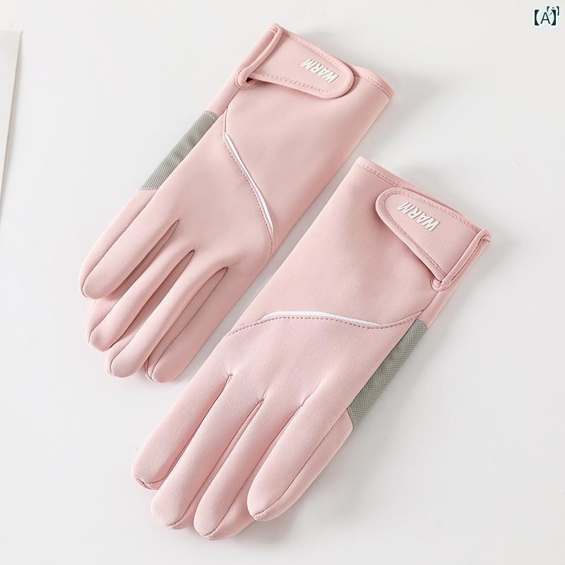 ファッション　ファッション小物　小物　オシャレ レディース スキー グローブ 秋冬 タッチ スクリーン..