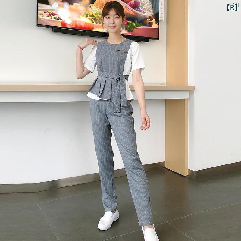 レディース チュニック　オシャレ　仕事着　かわいい 美容師 作業着 秋冬 レディース 韓国 マッサージ クラブ ヘルスセンター 技術者 美容院 制服 ネイリスト