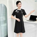 レディース チュニック オシャレ 仕事着 かわいい レディース 春夏 美容師 作業着 ハイエンド 美容室 フロント デスク コンサルタント レジ 係 マニキュア 医療用 ドレス