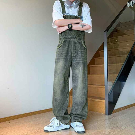 メンズ ファッション 男性 オシャレ カジュアル レトロ デニムオーバーオール メンズ 夏 アメリカン イン ワイド レッグ パンツ ストレート オーバー オール ジャンプ スーツ メンズ ファッション 男性 オシャレ カジュアル レトロ デニムオーバーオール メンズ 夏 アメリカン イン ワイド レッグ パンツ ストレート オーバー オール ジャンプ スーツ