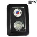 ゴルフ ギフト ボックス ハット クリップ 韓国 国旗 マーク ボール こ す