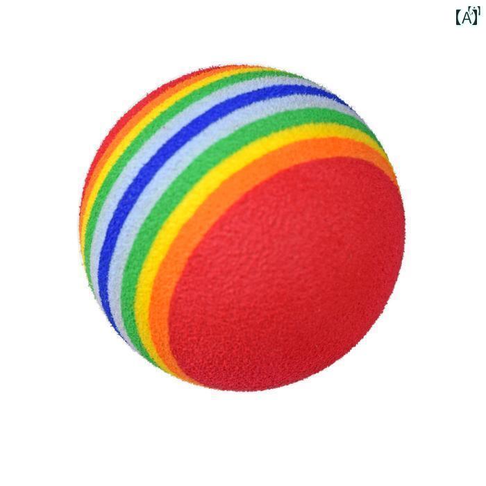 ゴルフ レインボー ボール ソフト EVA インドア 室内 練習用 スポンジボール 用品