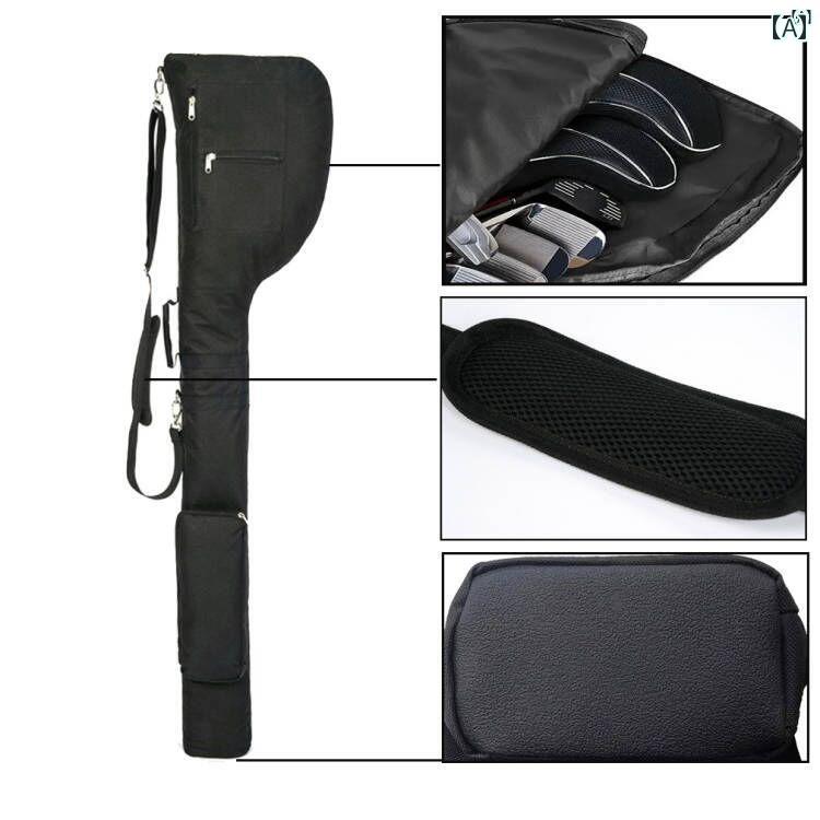 ゴルフ ソフト ガン バッグ 折りたたみ式 ミニ 軽量 クラブ 防水 56本 収納 可能