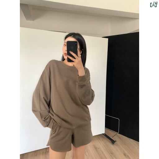 レディース ファッション オシャレ かわいい カジュアル 上品 ダブル ストランド テンセル デ コンストラクト スプリット シルエット ラウンドネック スウェットシャツ ショーツ レディース ファッション オシャレ かわいい カジュアル 上品 ダブル ストランド テンセル デ コンストラクト スプリット シルエット ラウンドネック スウェットシャツ ショーツ