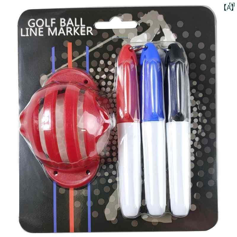 箱入り ゴルフ ライン 描画 装置 GOLF 3 サイト ボール ペン 付き ファン 用品