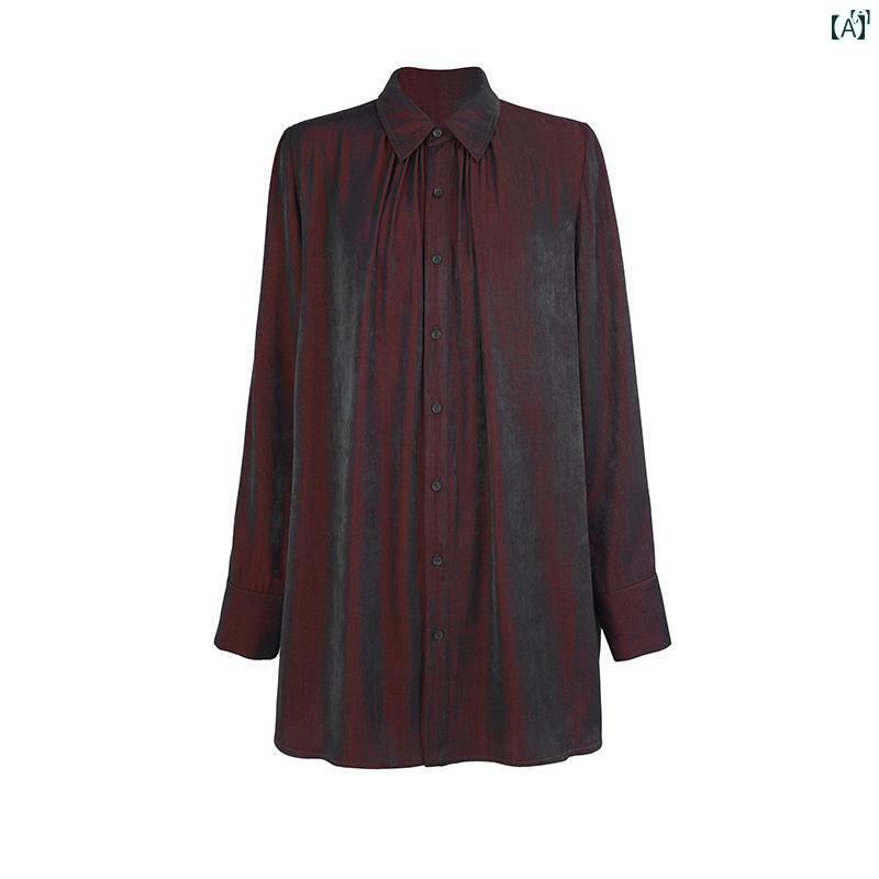 レディース　レディース　ファッション　オシャレ　　モダン　海外風 アンカー レッド レトロ シャツ ..