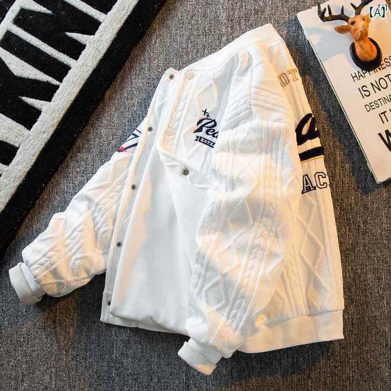 メンズ　ファッショオン　オシャレ　カジュアル　男性 HPCP ヘビー 刺繍 アメリカン 野球 ユニフォーム ジャケット 春秋 ボン バー トップ