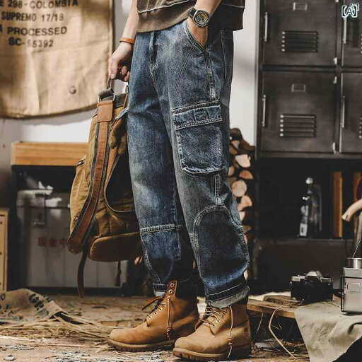 メンズ ファッショオン オシャレ カジュアル 男性 用 アメリカン ヘビーウェイト レトロ ジーンズ ストレート レッグ ワークパンツ スプリング ストーンウォッシュ ワイド パンツ メンズ ファッショオン オシャレ カジュアル 男性 用 アメリカン ヘビーウェイト レトロ ジーンズ ストレート レッグ ワークパンツ スプリング ストーンウォッシュ ワイド パンツ