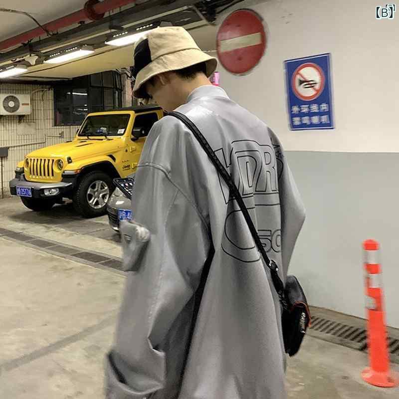 メンズ　ファッショオン　オシャレ　カジュアル　男性 春秋 大きいサイズ 野球 ジャケット 学生 Pu レザージャケット オートバイ