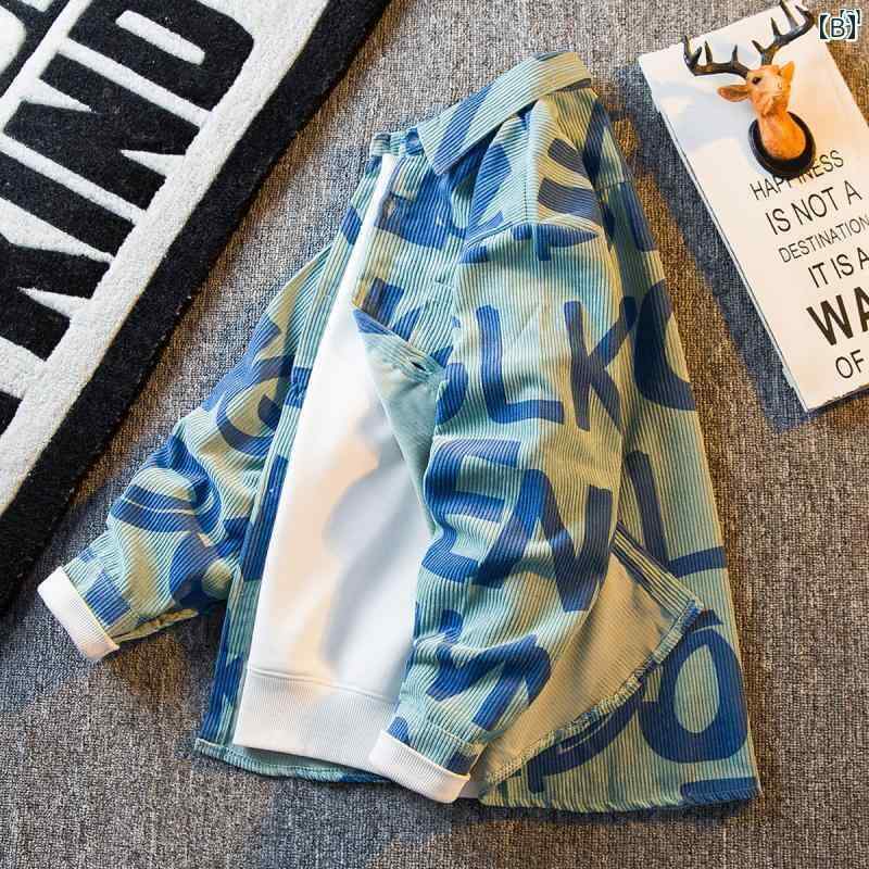 メンズ ファッショオン オシャレ カジュアル 男性 コーデュロイ シャツ メンズ 長袖 春秋 ハイエンド レトロ 薄手 カジュアル ジャケット