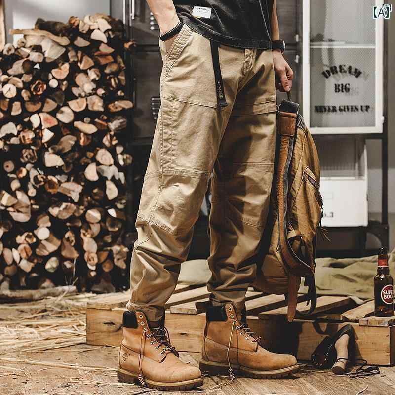 メンズ　ファッショオン　オシャレ　カジュアル　男性 男性用 アメリカン ヘビーウェイト レトロ ワークウェア パンツ 春秋 アウトドア 通勤 マウンテン タクティカル