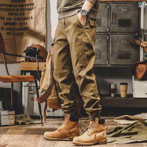 メンズ ファッショオン オシャレ カジュアル 男性 アメリカン ヘビーウェイト レトロ カーゴパンツ 夏 ストレート カーキ パンツ 春秋 レギンス メンズ ファッショオン オシャレ カジュアル 男性 アメリカン ヘビーウェイト レトロ カーゴパンツ 夏 ストレート カーキ パンツ 春秋 レギンス