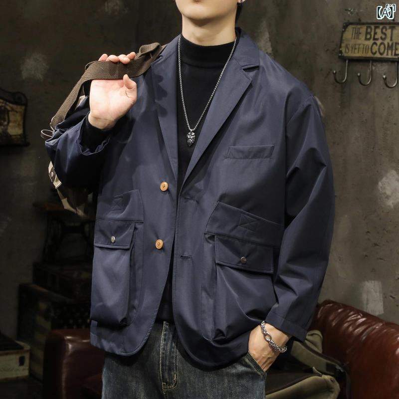 メンズ　ファッショオン　オシャレ　カジュアル　男性 アーバン アウトドア 機能 防水 スーツ ジャケット 秋冬 ワークウェア 通勤