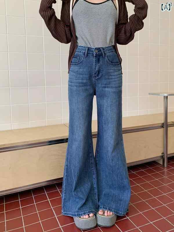 レディース　ファッション　レディース　オシャレ　かわいい　綺麗　上品 夏 ファッション ストリート スリム ポケット パンツ ハイウエスト 耐久性 ベーシック ブーツ カット ジーンズ