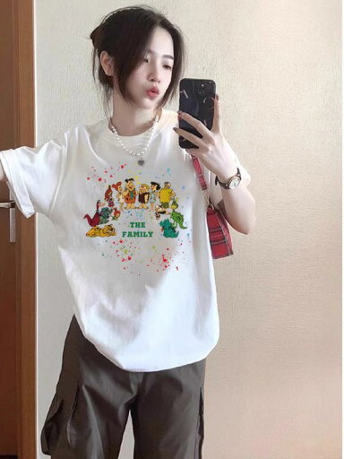 レディース ファッション レディース オシャレ かわいい 綺麗 上品 スタイリッシュ ガール コットン 右 肩 Tシャツ 夏 スリム ホワイト プリント 半袖 トップ レディース ファッション レディース オシャレ かわいい 綺麗 上品 スタイリッシュ ガール コットン 右 肩 Tシャツ 夏 スリム ホワイト プリント 半袖 トップ