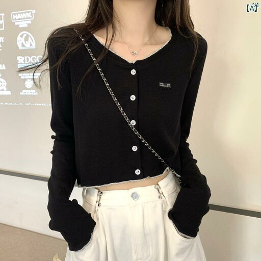 レディース ファッション オシャレ かわいい 綺麗 カジュアル 初秋 婦歳 服 キノコ ショート 長袖 カーディガン ホット セーター トップ レディース ファッション オシャレ かわいい 綺麗 カジュアル 初秋 婦歳 服 キノコ ショート 長袖 カーディガン ホット セーター トップ