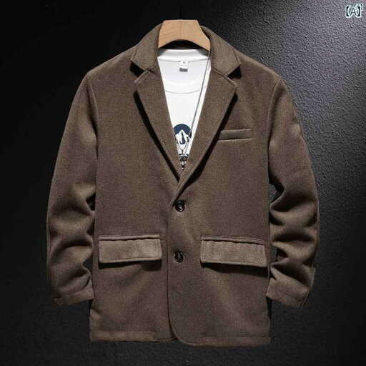 メンズ ファッション オシャレ カジュアル 男性 ハイエンド シンプル ウール スーツ 秋冬 厚手 暖かい コート メンズ ファッション オシャレ カジュアル 男性 ハイエンド シンプル ウール スーツ 秋冬 厚手 暖かい コート