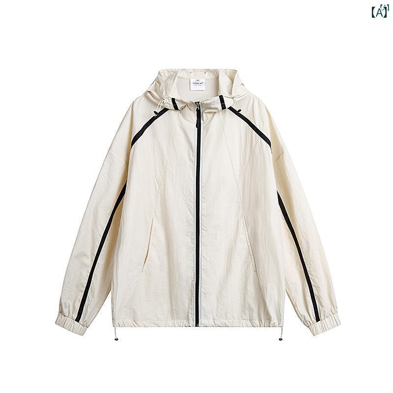 メンズ　ファッション　オシャレ　カジュアル　男性 夏 ー 男性用 屋外 日焼け防止 服 薄手 速乾 UV 対..