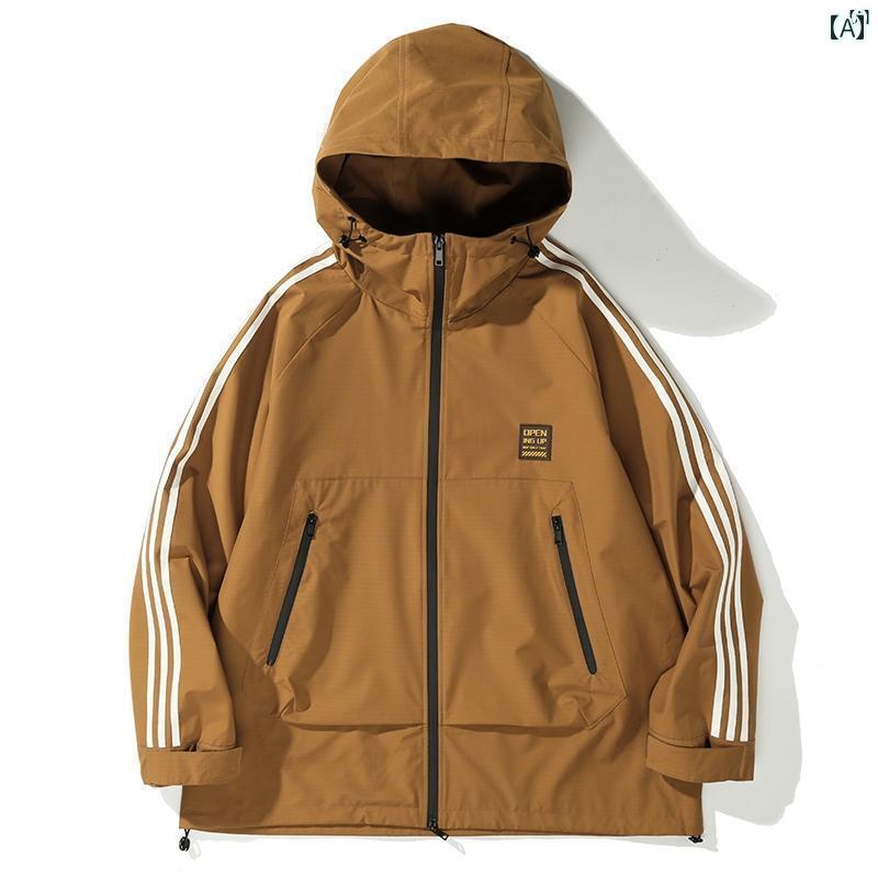 メンズ　ファッション　オシャレ　カジュアル　男性 アメリカン スポーツ ジャケット 春秋 大きいサイズたり 機能性 アウトドア 登山 防風